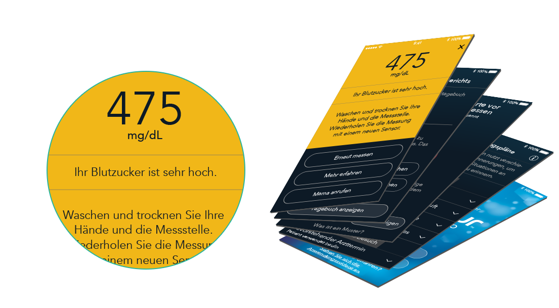 Die App sendet Warnhinweise und Handlungsempfehlungen.